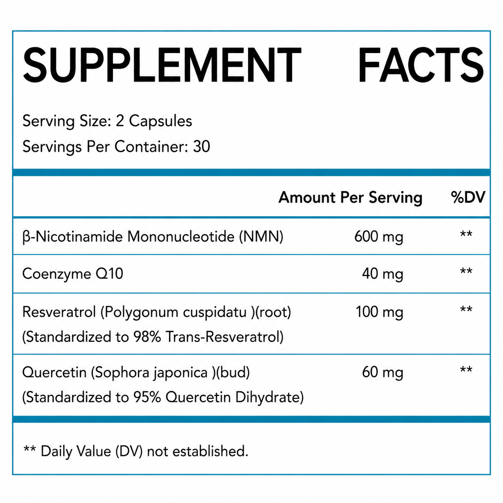 EasyTone NMN resveratrol + Q10 + quercetin