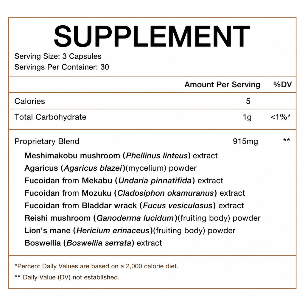 EasyTone MESHIMAKOBU with 3 Marine Algae FUCOIDAN